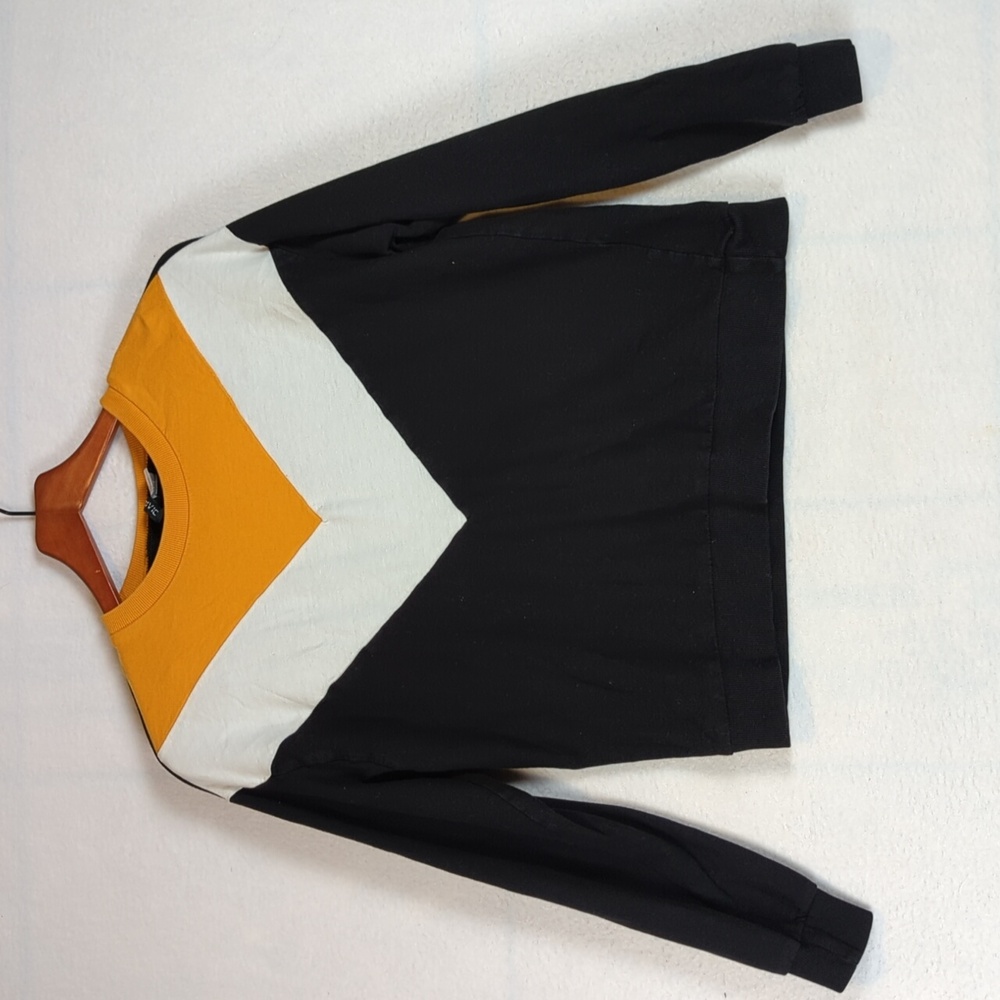 H&M Divided Colorblock Angled Stripes Crewneck Sweater S